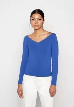 Рубашка с длинным рукавом Pieces, синий