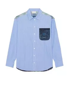 Рубашка с длинным рукавом Pierre-Louis Mascia, синий