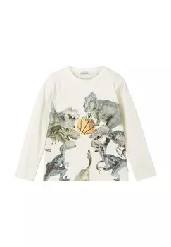 Рубашка с длинным рукавом PRINT TOM TAILOR, белый