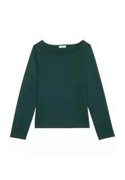 Рубашка с длинным рукавом REGULAR AUS STRUKTUR Marc O'Polo, темно-зеленый