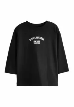 Рубашка с длинным рукавом REGULAR FIT Next, черный