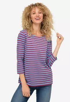 Рубашка с длинным рукавом REGULAR FIT RINGEL RUNDHALS 3/4-RMEL LAURASN, цвет blautrkis