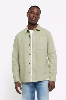 Рубашка с длинным рукавом River Island, зеленый