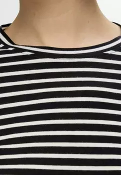 Рубашка с длинным рукавом RUNDHALS GESTREIFT Selected, кремовый