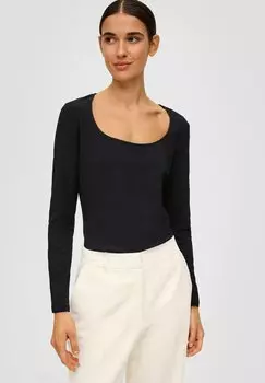 Рубашка с длинным рукавом s.Oliver BLACK LABEL, цвет schwarz