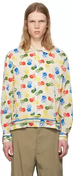 Рубашка с длинным рукавом с разноцветным цветочным принтом Bode