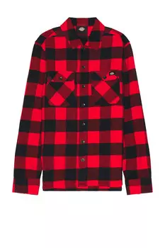 Рубашка с длинным рукавом Сакраменто Dickies, цвет Red Plaid