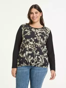 Рубашка с длинным рукавом Samoon, черный