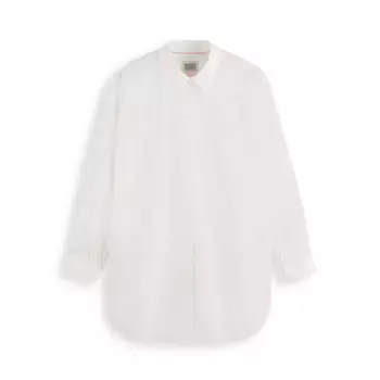 Рубашка с длинным рукавом Scotch & Soda Extra Oversized, белый