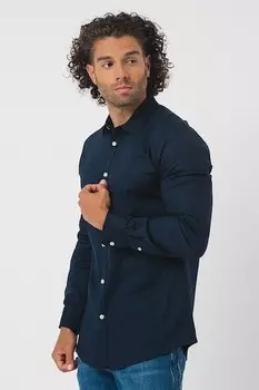 Рубашка с длинным рукавом Scotch & Soda, темно-синий