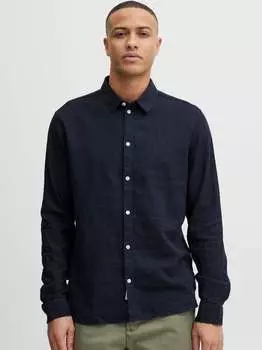 Рубашка с длинным рукавом sdenea Solid, синий