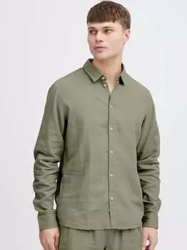 Рубашка с длинным рукавом sdenea Solid, зеленый