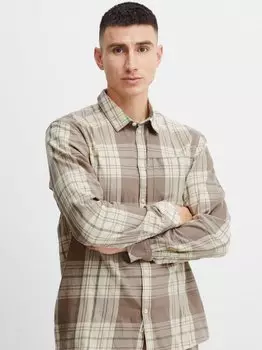 Рубашка с длинным рукавом сдесдра Solid, коричневый