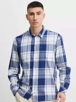 Рубашка с длинным рукавом сдесдра Solid, синий