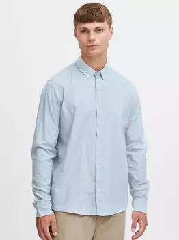 Рубашка с длинным рукавом сдвал Solid, синий