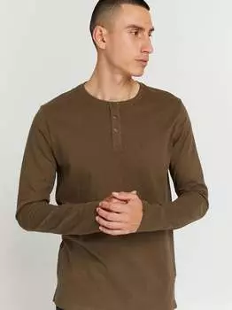 Рубашка с длинным рукавом сдвинтон Solid, коричневый