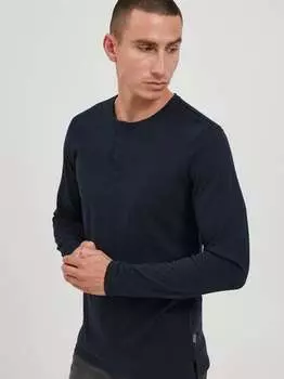 Рубашка с длинным рукавом сдвинтон Solid, синий