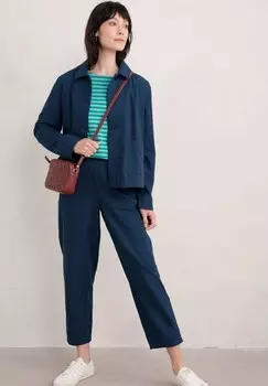 Рубашка с длинным рукавом Seasalt Cornwall, цвет Teal Mini Cornish Rockpool Seashore