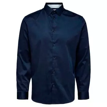 Рубашка с длинным рукавом Selected Flex-Park Slim, синий