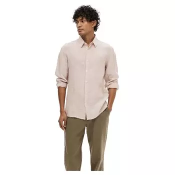 Рубашка с длинным рукавом Selected Regkylian, бежевый