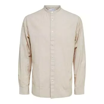 Рубашка с длинным рукавом Selected Regular New Linen China, белый