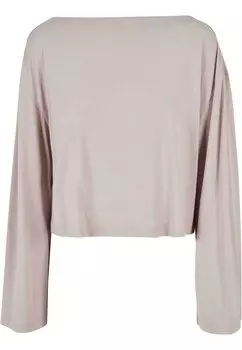 Рубашка с длинным рукавом SHORT BATEAU NECKLINIE Urban Classics, цвет warmgrey