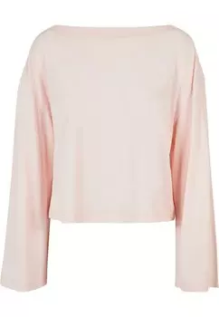 Рубашка с длинным рукавом SHORT BATEAU NECKLINIE Urban Classics, цвет pink