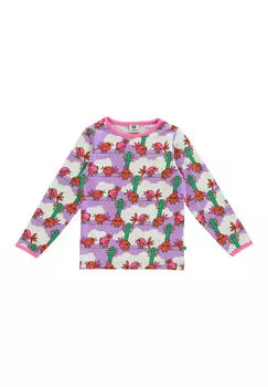 Рубашка с длинным рукавом Smafolk, фиолетовый