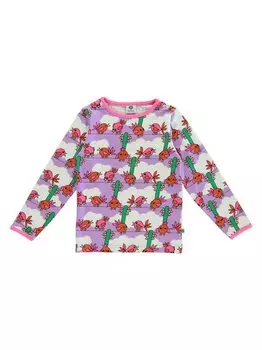 Рубашка с длинным рукавом Smfolk, фиолетовый