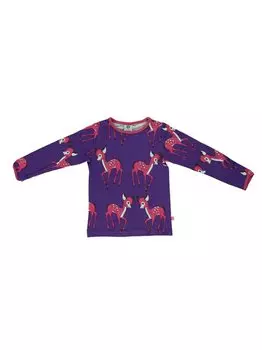 Рубашка с длинным рукавом Smfolk, фиолетовый