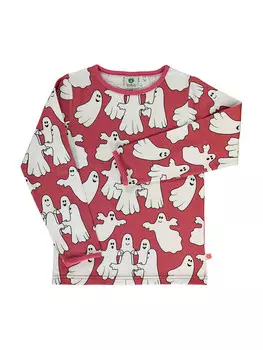 Рубашка с длинным рукавом Smfolk Gespenster, цвет rot/wei