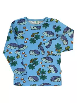 Рубашка с длинным рукавом Smfolk Igel, цвет hellblau/bunt