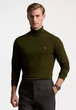 Рубашка с длинным рукавом SOFT COTTON ROLL NECK Ralph Lauren, оливковый