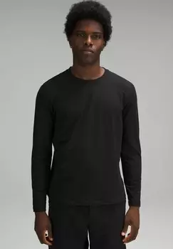 Рубашка с длинным рукавом SOFT JERSEY HALF-ZIP lululemon, черный