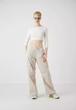 Рубашка с длинным рукавом SOFT TOUCH CROPPED Gina Tricot Tall, кремовый