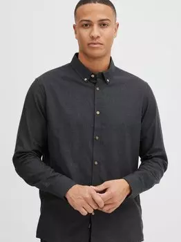 Рубашка с длинным рукавом Solid, черный