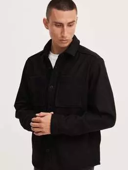 Рубашка с длинным рукавом Solid, черный