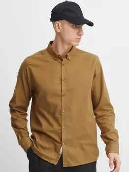 Рубашка с длинным рукавом Solid, коричневый