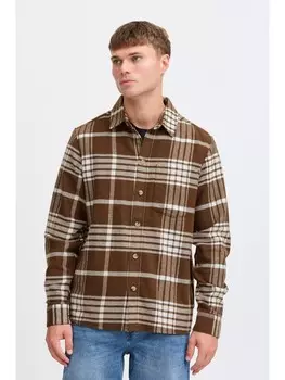 Рубашка с длинным рукавом !SOLID, коричневый