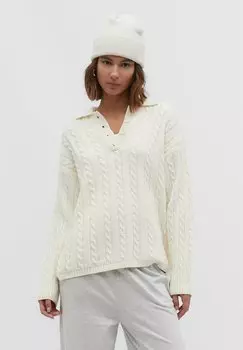 Рубашка с длинным рукавом Stradivarius, цвет white