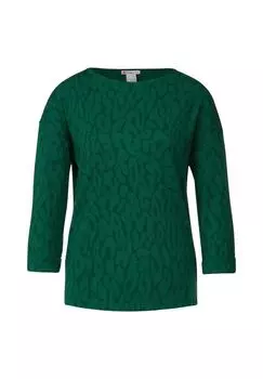Рубашка с длинным рукавом Street One, цвет Dark Brisk Green