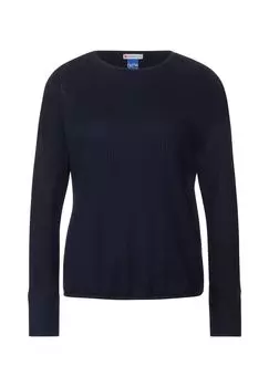 Рубашка с длинным рукавом Street One, темно-синий