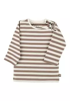 Рубашка с длинным рукавом Stripes Sterntaler, коричневая
