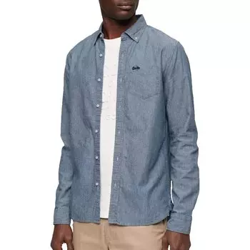 Рубашка с длинным рукавом Superdry Chambray, синий