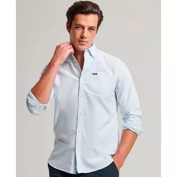 Рубашка с длинным рукавом Superdry Cotton Oxford, белый