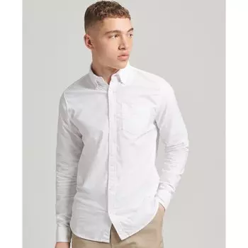 Рубашка с длинным рукавом Superdry Cotton Oxford, белый