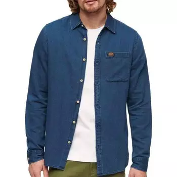 Рубашка с длинным рукавом Superdry M4010802A, синий