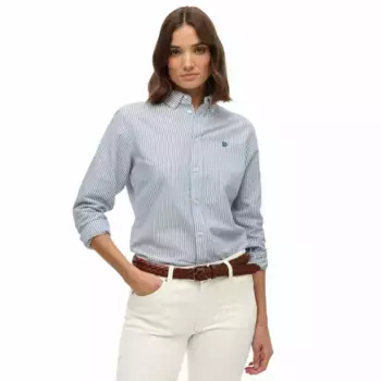 Рубашка с длинным рукавом Superdry Slim Oxford Bd, синий