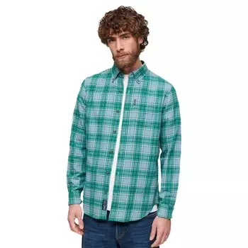 Рубашка с длинным рукавом Superdry Vintage Check, зеленый