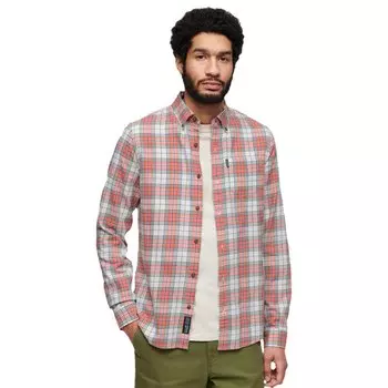 Рубашка с длинным рукавом Superdry Vintage Check, красный
